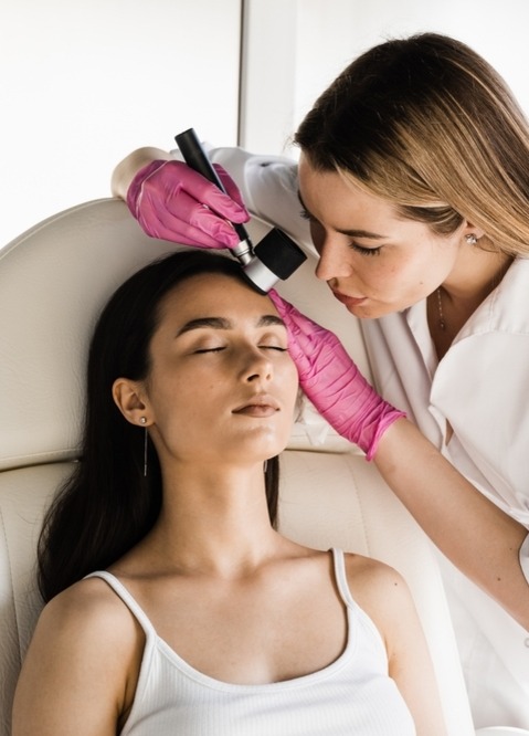 Dermatoscopy,Of,Skin,Lesions,And,Moles,With,Dermatoscope,For,Preventing